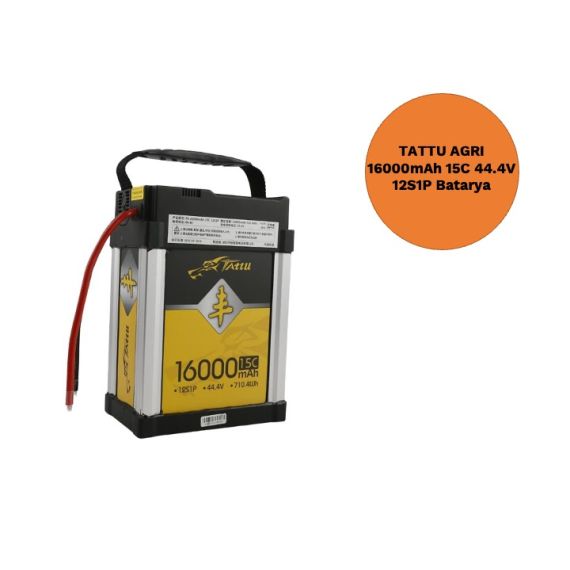 TATTU AGRI 16000mAh 15C 44.4V 12S1P Batarya