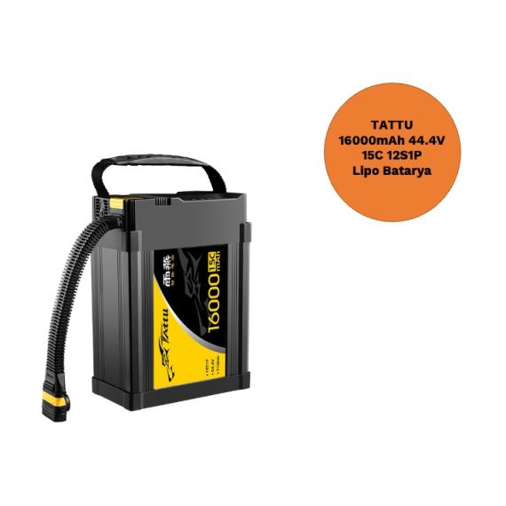 TATTU 16000mAh 44.4V 15C 12S1P Lipo Batarya